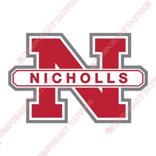 Nicholls State Colonels Customize Temporary Tattoos Stickers NO.5458